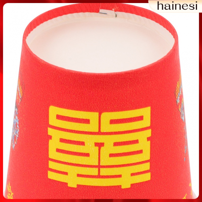 Set 100 Cốc Giấy Uống Rượu 2 Tầng Đứng Phong Cách Trung Hoa