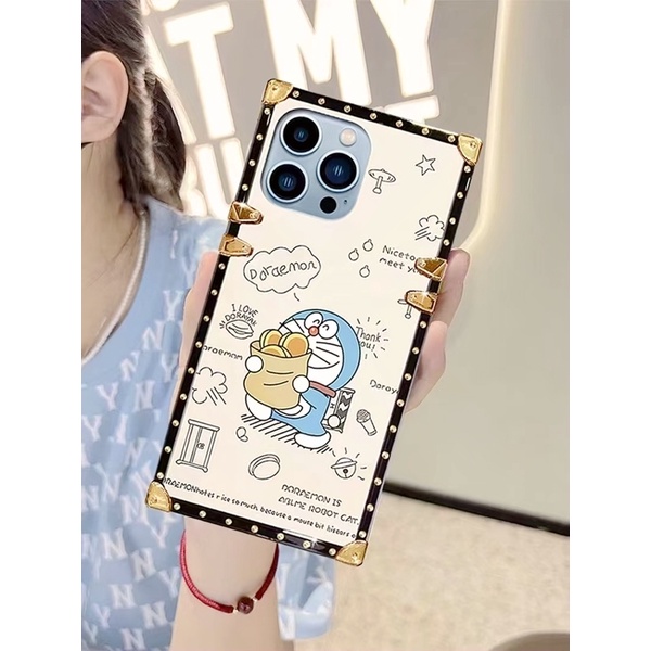 Hàng Mới Về Ốp Điện Thoại Hình Vuông Họa Tiết Hoạt Hình Cho iPhone XSmax XR XS / IX 7Plus / 8P 6SPlus / 6P 7 / 8 / SE 2020 6 / 6S 13mini 12mini