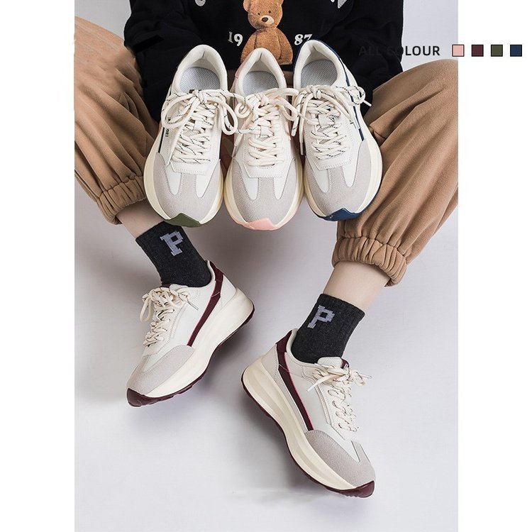 Giày Thể Thao Đế Dày Phối Lưới Thoáng Khí Nhiều Màu Sắc Thời Trang Cho Nữ