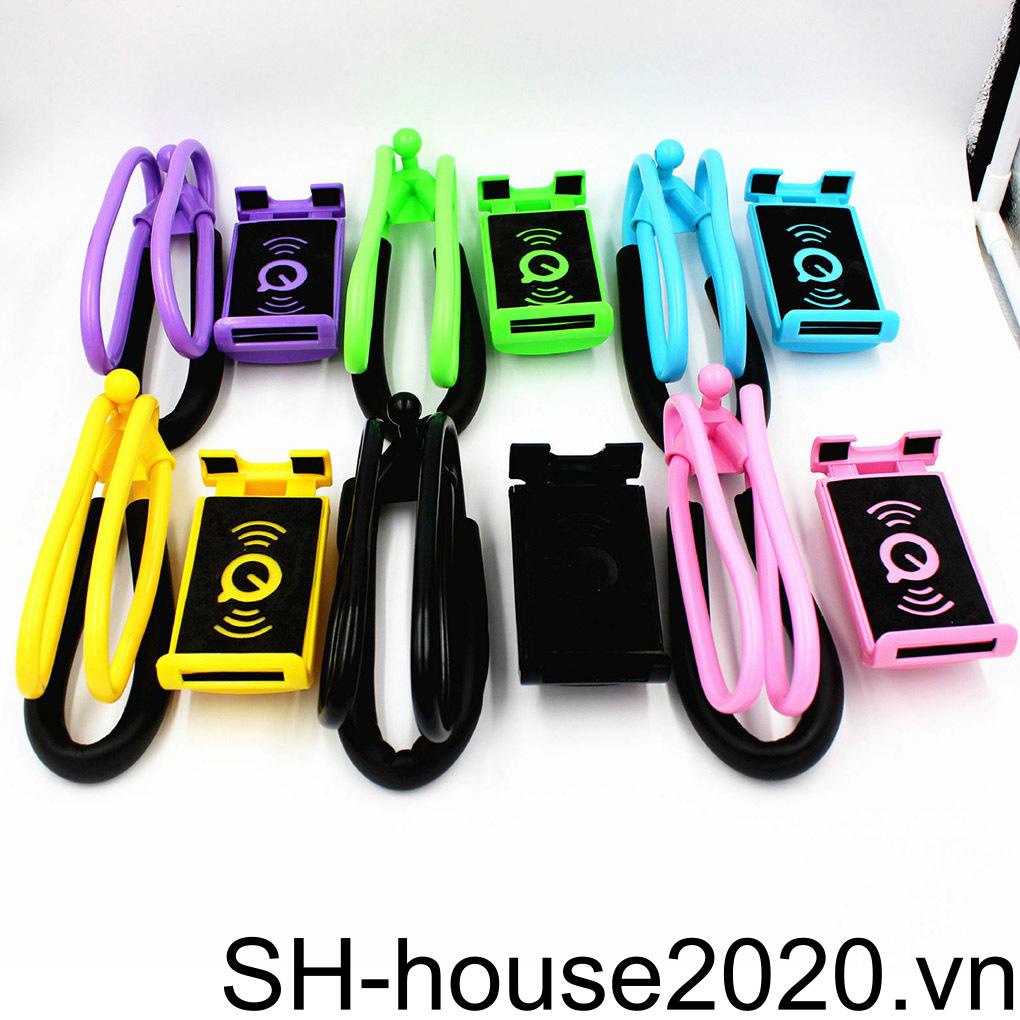 Giá Đỡ Điện Thoại Bằng Nhựa Treo Cổ Có Thể Uốn Cong Cho Phòng Ngủ / Xem Video