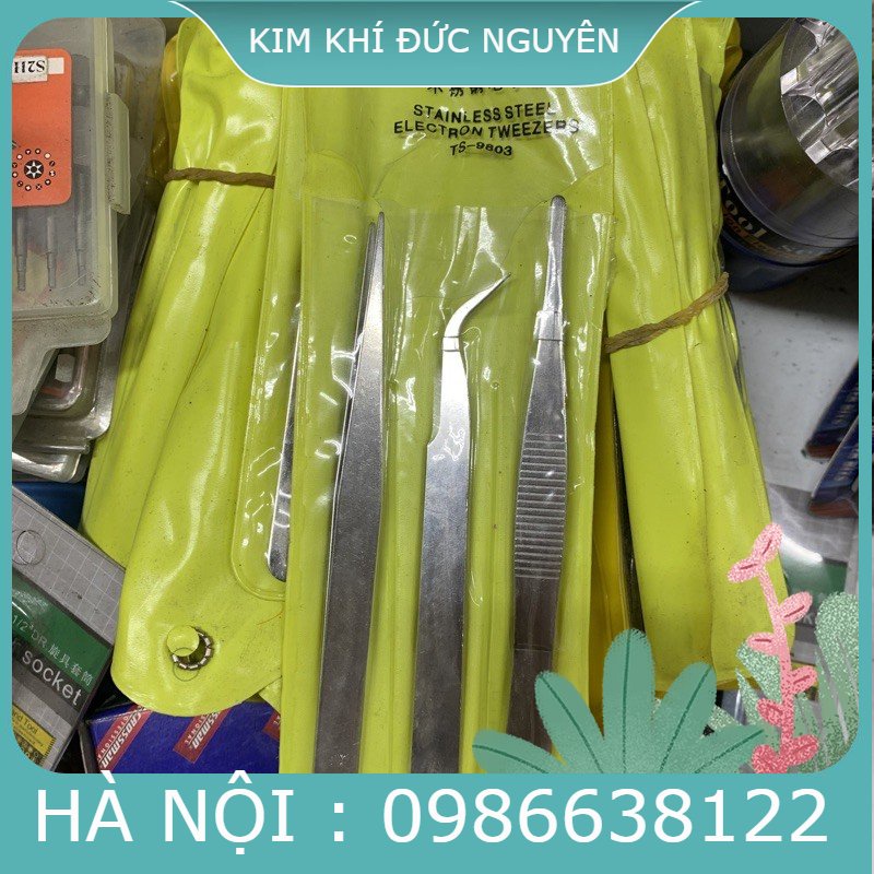 Bộ banh nhíp gắp linh kiện, kẹp giữ mối hàn cao cấp