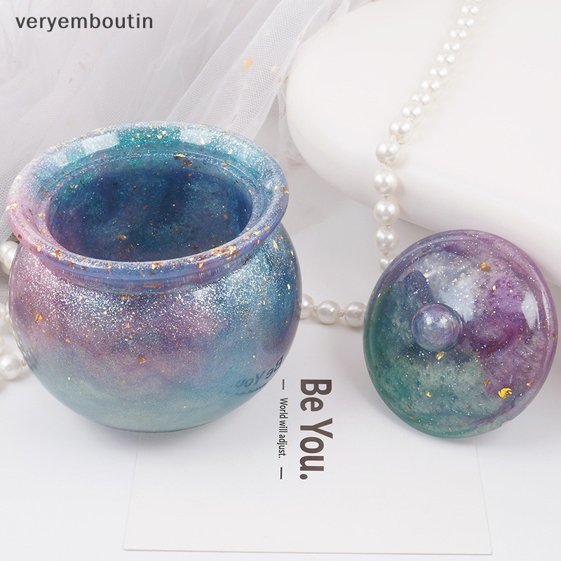 Khuôn Silicone Làm Lọ Thủ Công DIY Chất Lượng Cao Có Nắp Đậy Tiện Lợi Dành Cho Trẻ Em