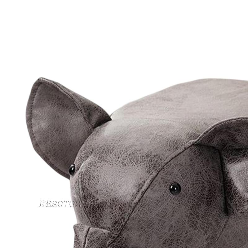 [Kesoto2] Ottoman Ghế Đẩu Di Động Hình Động Vật Chống Trượt Cho Phòng Ngủ / Phòng Khách