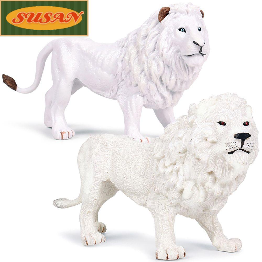 Mô Hình Sư Tử Trắng Hoang Dã Giáo Dục Sớm Cho Bé