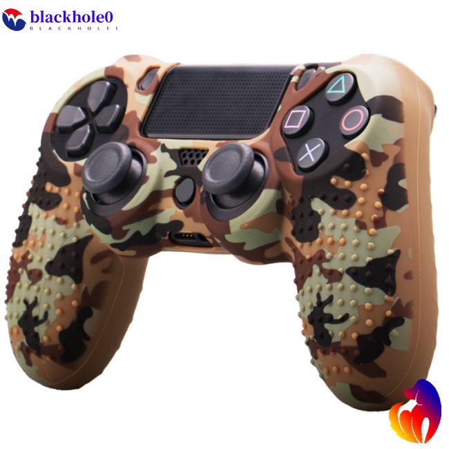 Vỏ Silicone Mềm Họa Tiết Rằn Ri Bảo Vệ Tay Cầm Chơi Game 4 PS4