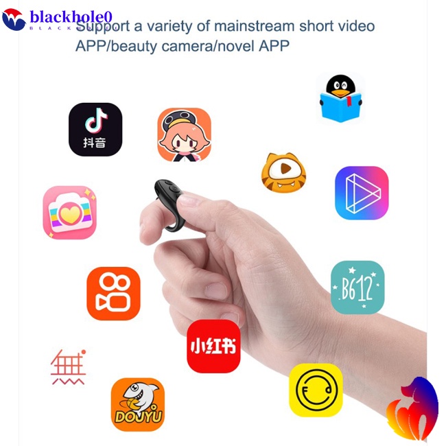 Nhẫn Đeo Ngón Tay Bluetooth Chụp Ảnh Selfie Cho Điện Thoại
