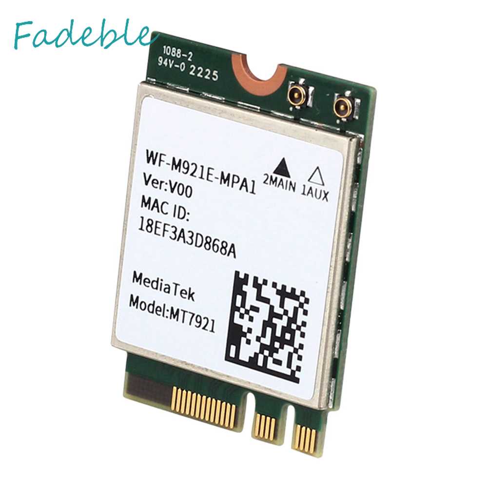Thẻ Mạng Không Dây MT7921 1200Mbps Băng Tần Kép 2.4Ghz / 5Ghz Cho Laptop