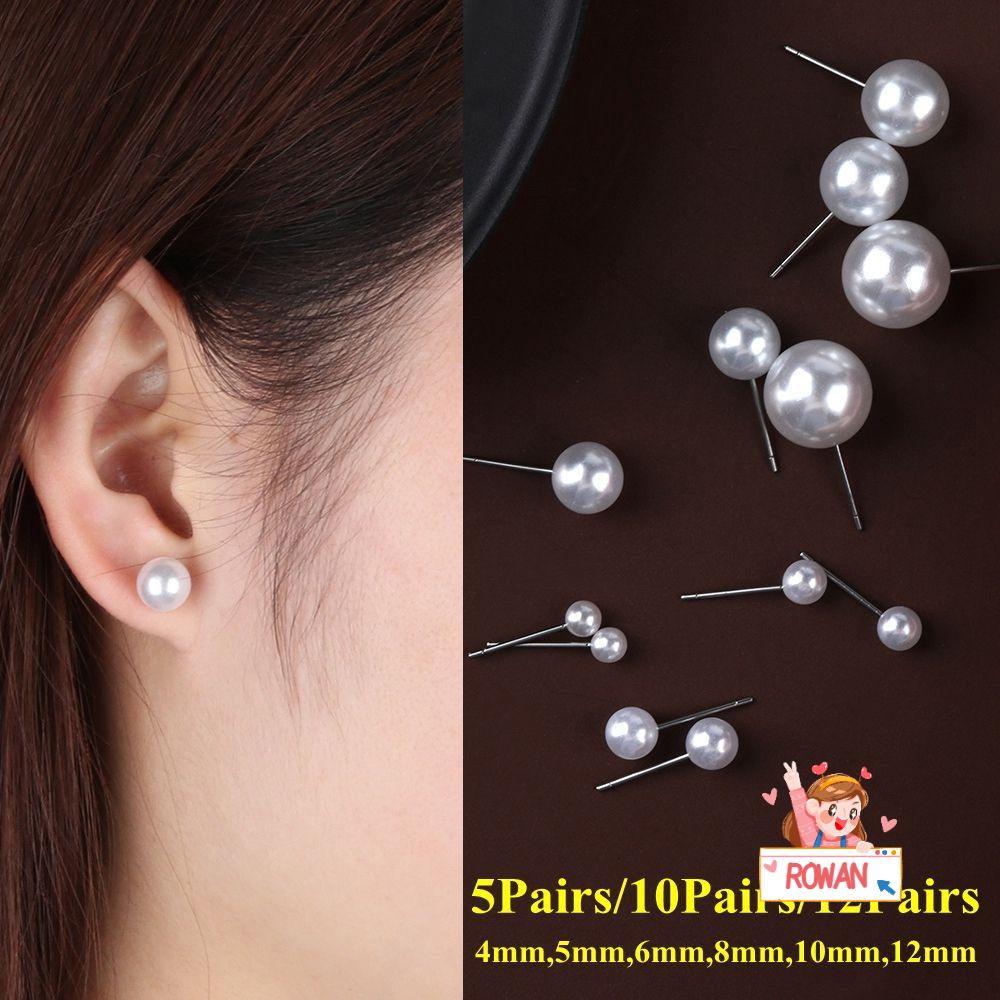 5 / 10 / 12 Đôi Bông Tai Tròn Thời Trang Nữ Tính