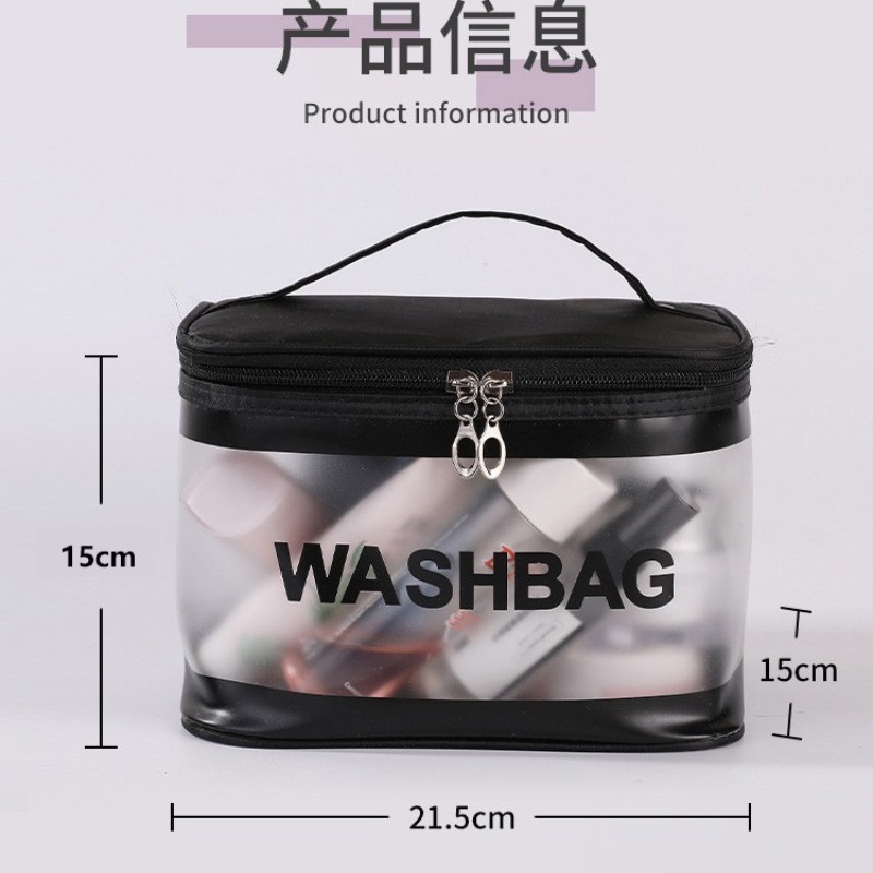 Túi Đựng Đồ Trang Điểm Trong Suốt Chống Nước Sức Chứa Lớn Tiện Lợi Dễ Sử Dụng Khi Đi Du Lịch