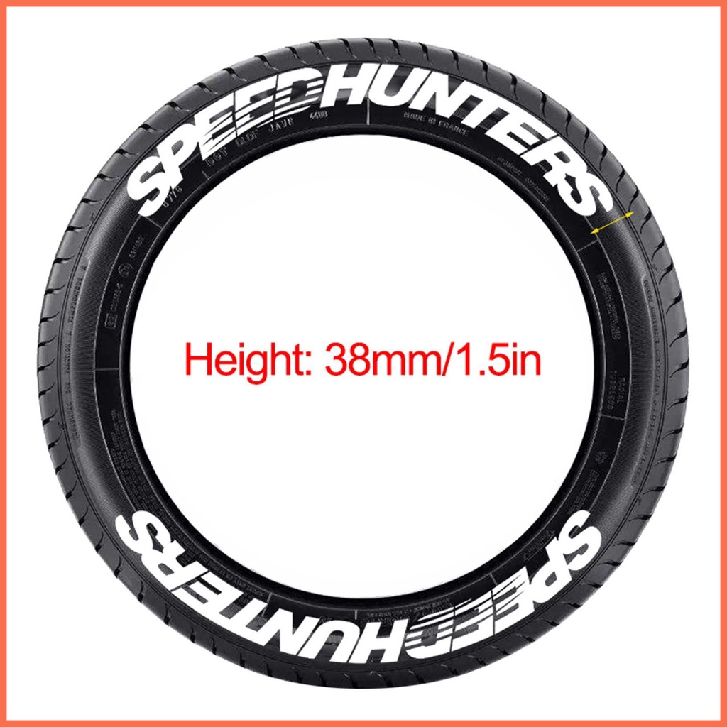 Miếng Dán Chữ Bằng Cao Su Trang Trí Lốp Xe Hơi SPEED HUNTERS