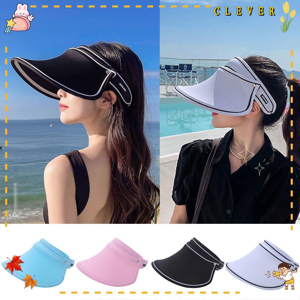 Nón Rộng Vành Hở Chóp Chống Tia UV In Họa Tiết Bươm Bướm Thời Trang Mùa Hè Xinh Xắn Cho Nữ