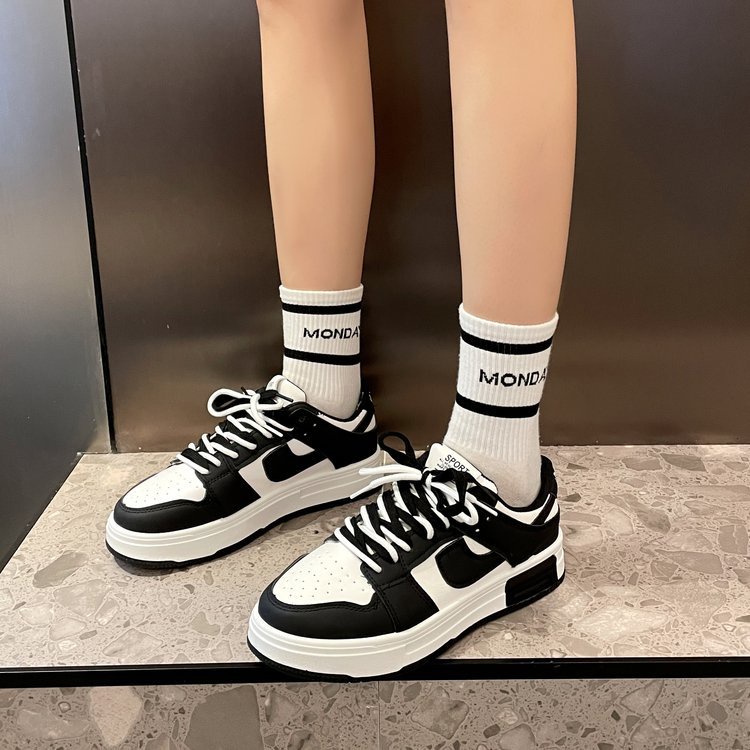 Giày Thể Thao Đế Dày Phối Dây Buộc Nhiều Màu Sắc Thời Trang Cho Nữ