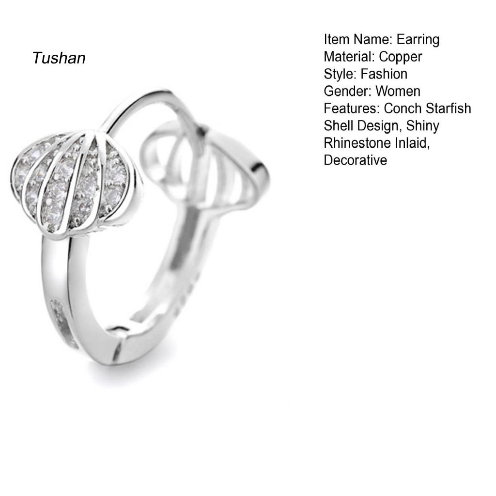 1 Bông Tai Tròn Đính Đá Thời Trang Thanh Lịch Dành Cho Nữ