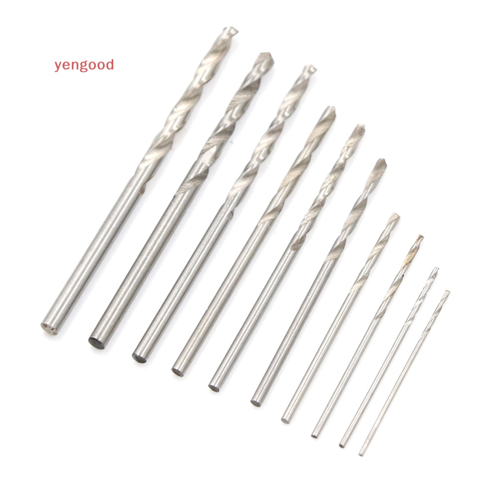 Bộ 10 Mũi Khoan Titan Tốc Độ Cao 0.8-3mm