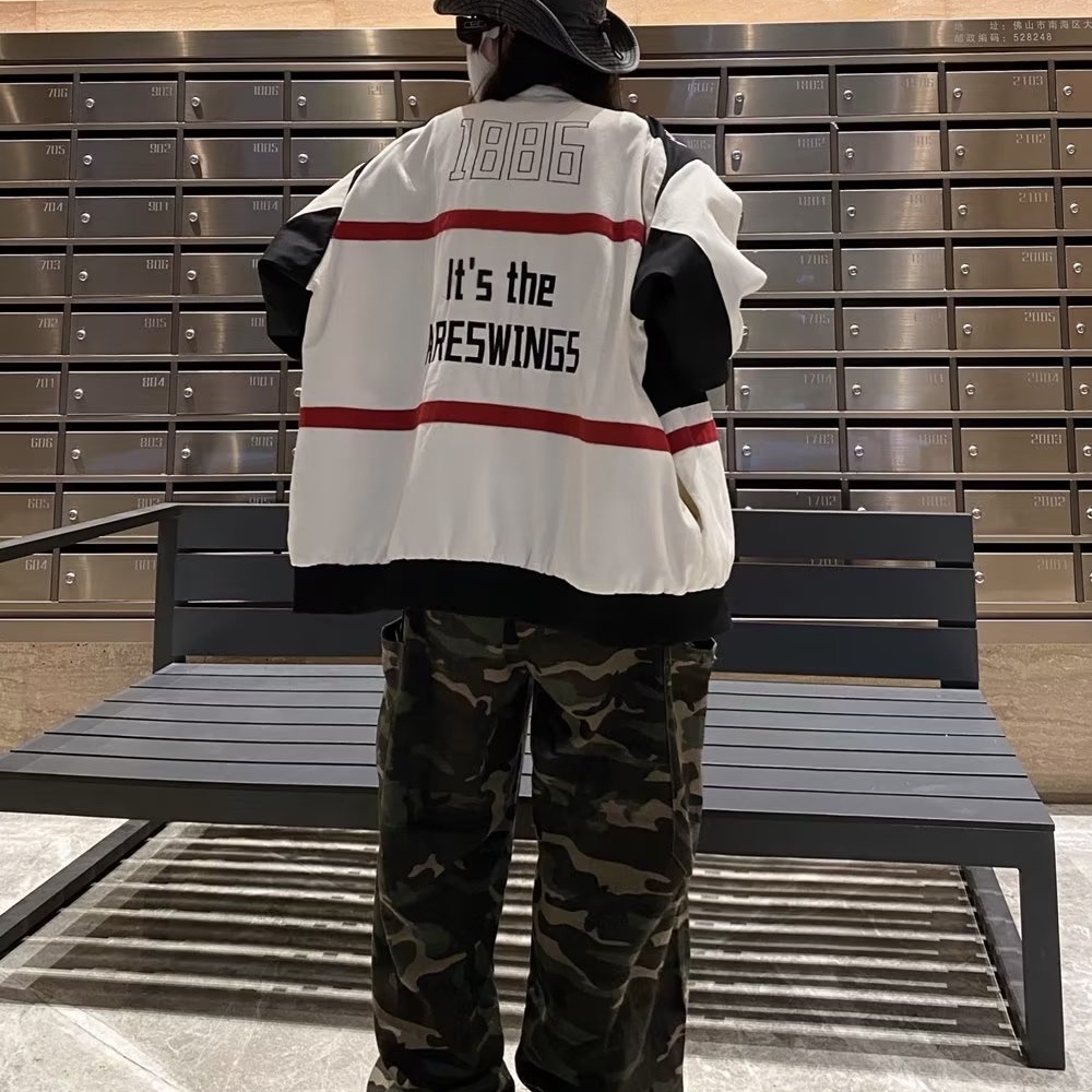 Áo Khoác Dáng Rộng Phong Cách hiphop Đường Phố Mỹ Cá Tính Cho Nam Nữ