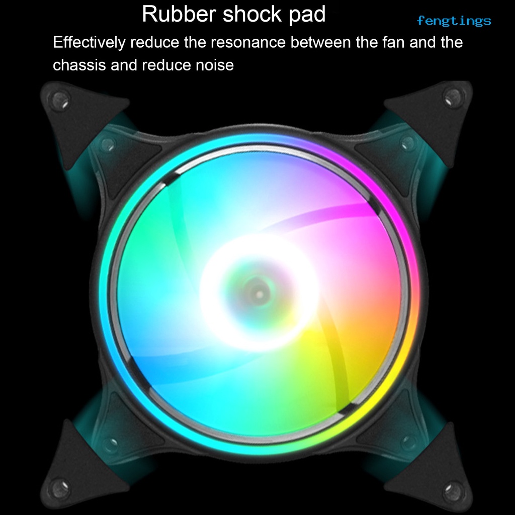 Quạt Tản Nhiệt CPU 5V ARGB Hiệu Ứng Ánh Sáng Tốc Độ Cao Không Trơn Điều Khiển Nhiệt Độ Không Khí Thông Minh Cho PC