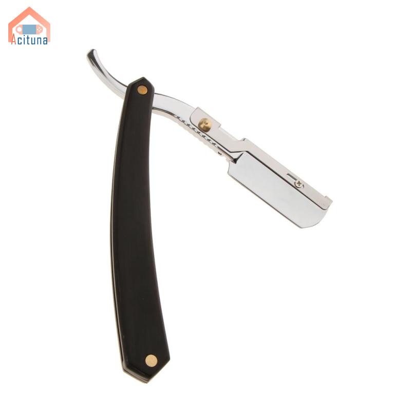 (Hàng Mới Về) Dao Cạo Râu Cán Gỗ Có Thể Gấp Gọn Tiện Dụng Cho Nam