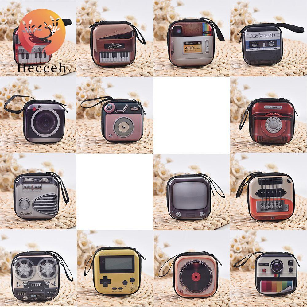 Túi Thiếc Nhỏ Đựng Tai Nghe / Dây Cáp Họa Tiết Hoạt Hình Dễ Thương