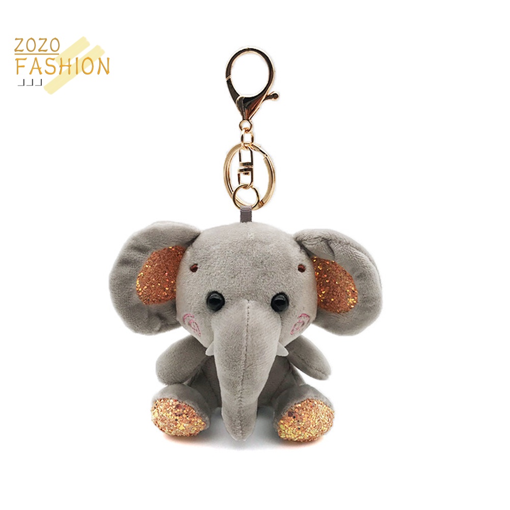 Móc Khóa Hình Voi Nhồi Bông Mini Dễ Thương