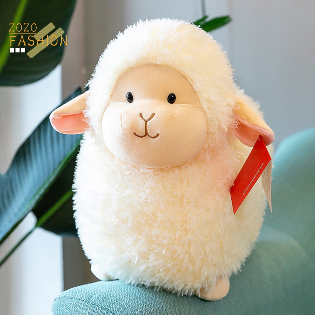 Thú Nhồi Bông Hình Lạc Đà Alpaca Kích Thước 22 / 35 / 45cm Trang Trí Nhà Cửa