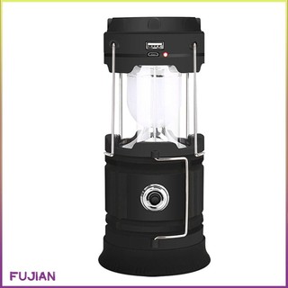 1200Mah Lantern Sunlit Camping Solar Portable Outdoor Hook Waterproof Sites Emergency Power Outages Usb Charging Light