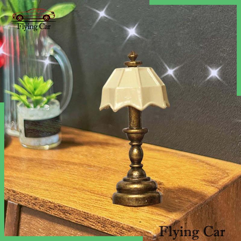 [Lzdjfmy2] Đèn Bàn Trang Trí Nhà Búp Bê Tỉ Lệ 1: 12