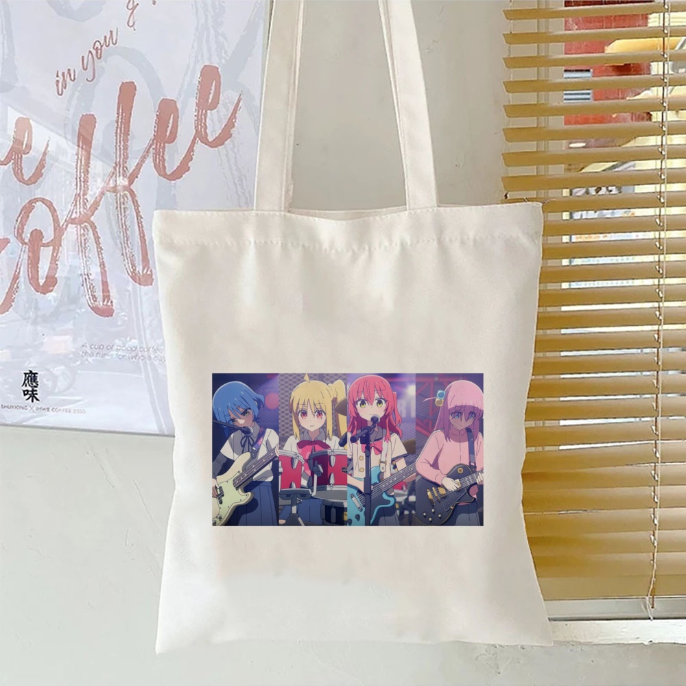 Bocchi Túi Xách tote In Họa Tiết anime the rock gotou hitori Cho Nữ
