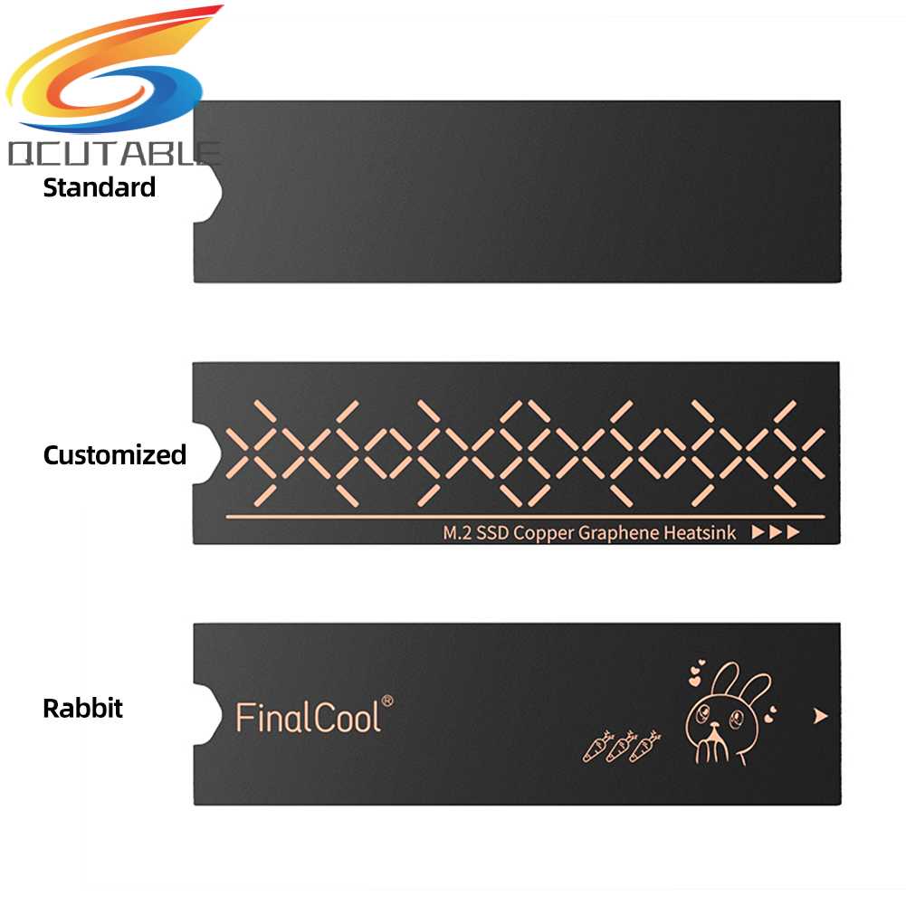 Set 2 Miếng Đệm Làm Mát 0.2mm Chuyên Dụng Dành Cho Bộ Phận Tản Nhiệt Bộ Chuyển Đổi SSD 2 Nvme 2 Nvme Chất Lượng Cao