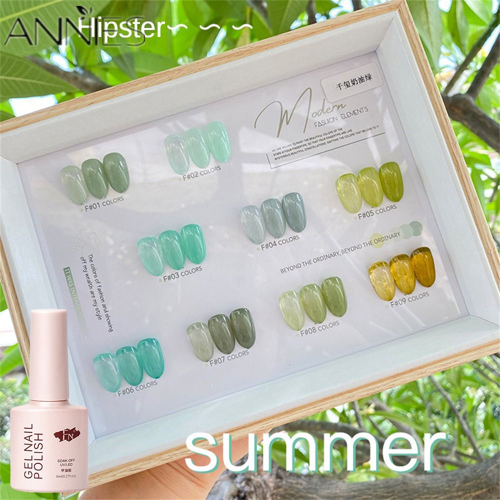 Gel Sơn Móng Tay Màu Xanh Lá Mùa Hè Phổ Biến