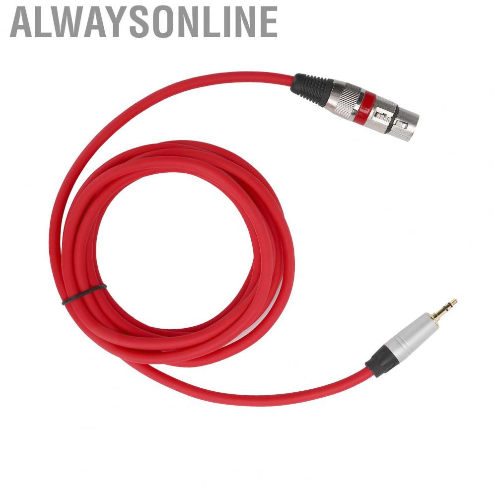 Alwaysonline 3.5mm Male To XLR Female Adapter Cable 3 M Cable Cord For Microphone New