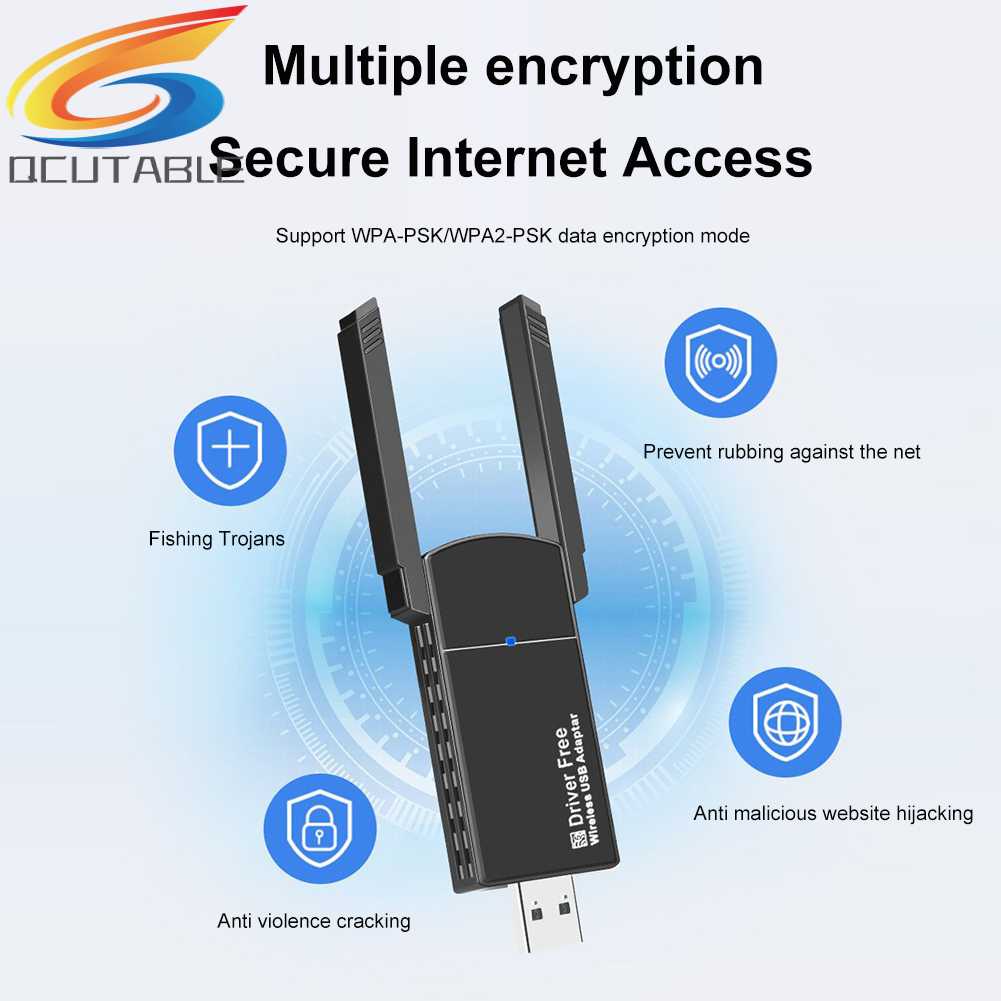 Usb WiFi 650Mpbs 5G / 2.4G Cho Windows Vista / XP / Win7 / 8 / 10 / 11