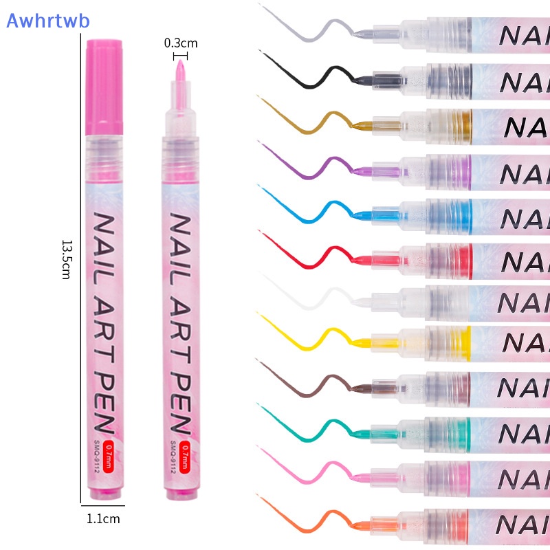 Bút Vẽ Móng Nghệ Thuật Chống Thấm Nước DIY Mới