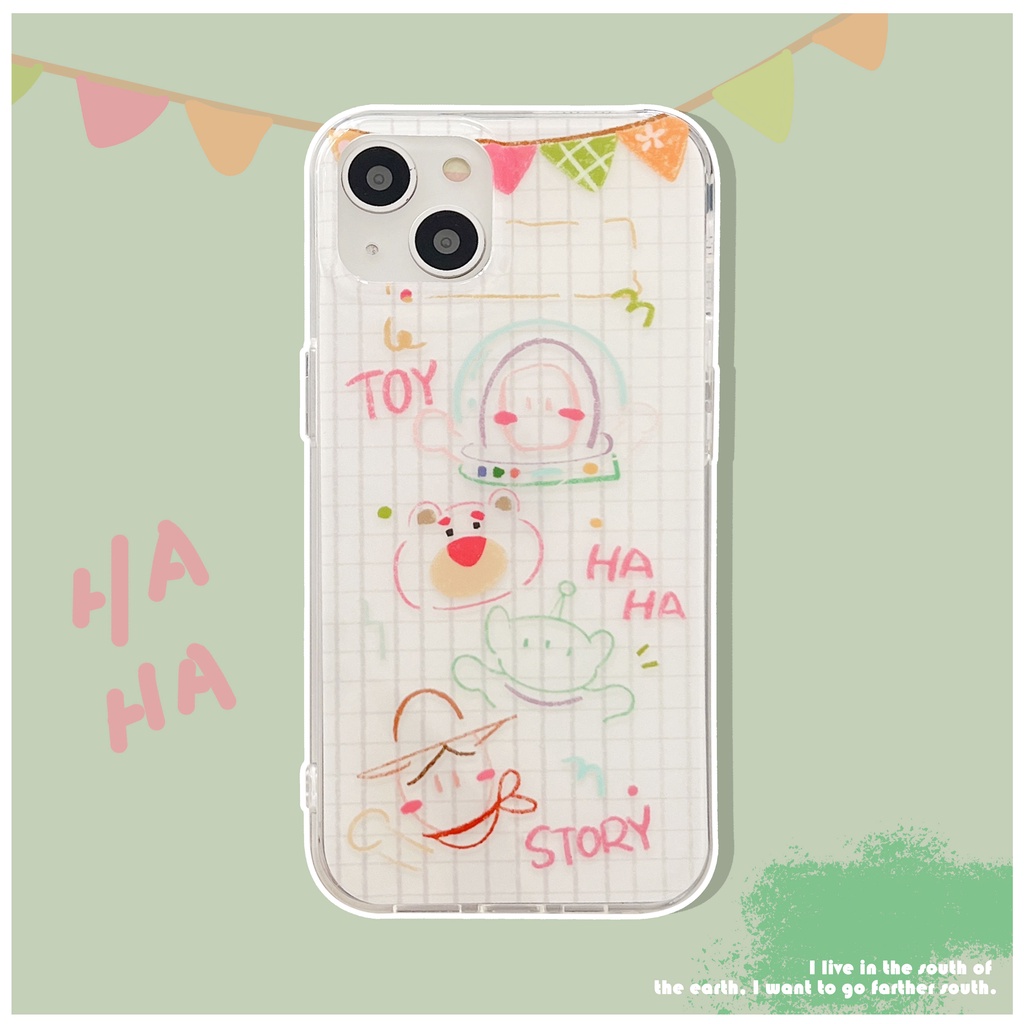 Ốp Điện Thoại Silicon TPU Mềm Trong Suốt Họa Tiết Hoạt Hình Toy Story Cho iPhone 13 12 11 14 Pro Max
