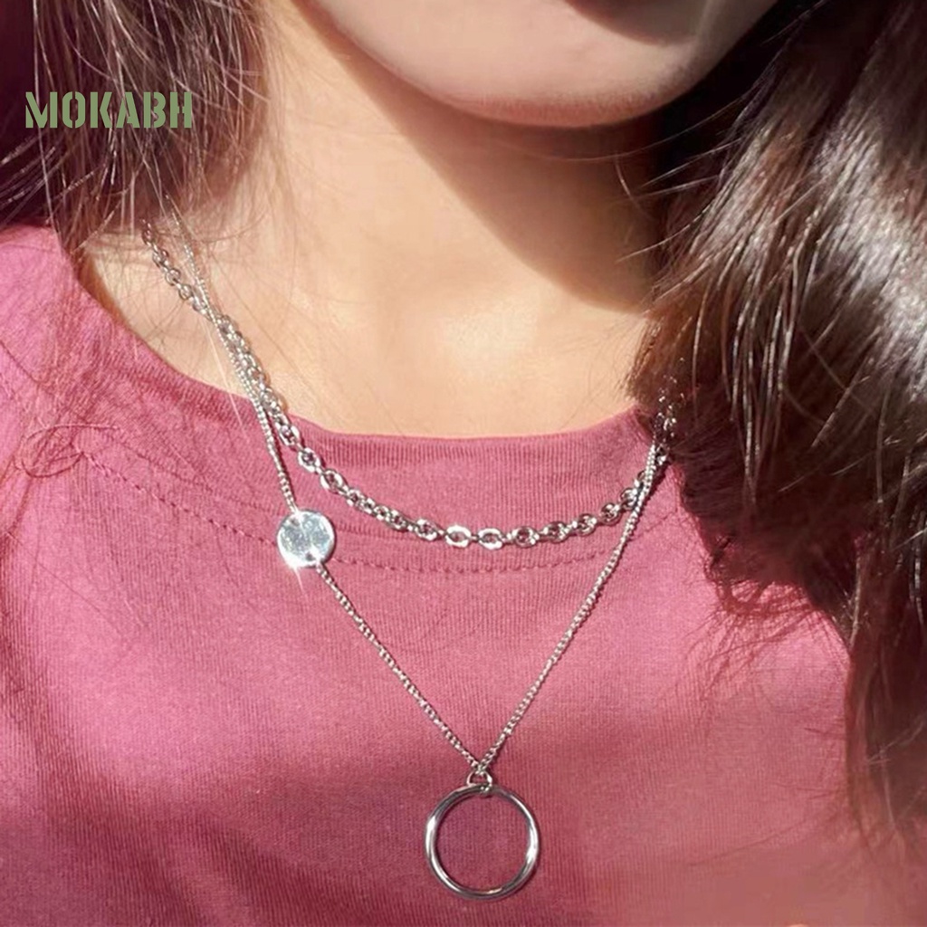 [Mới] Vòng Cổ Choker Nhiều Lớp Mặt Hình Học Có Thể Điều Chỉnh Được