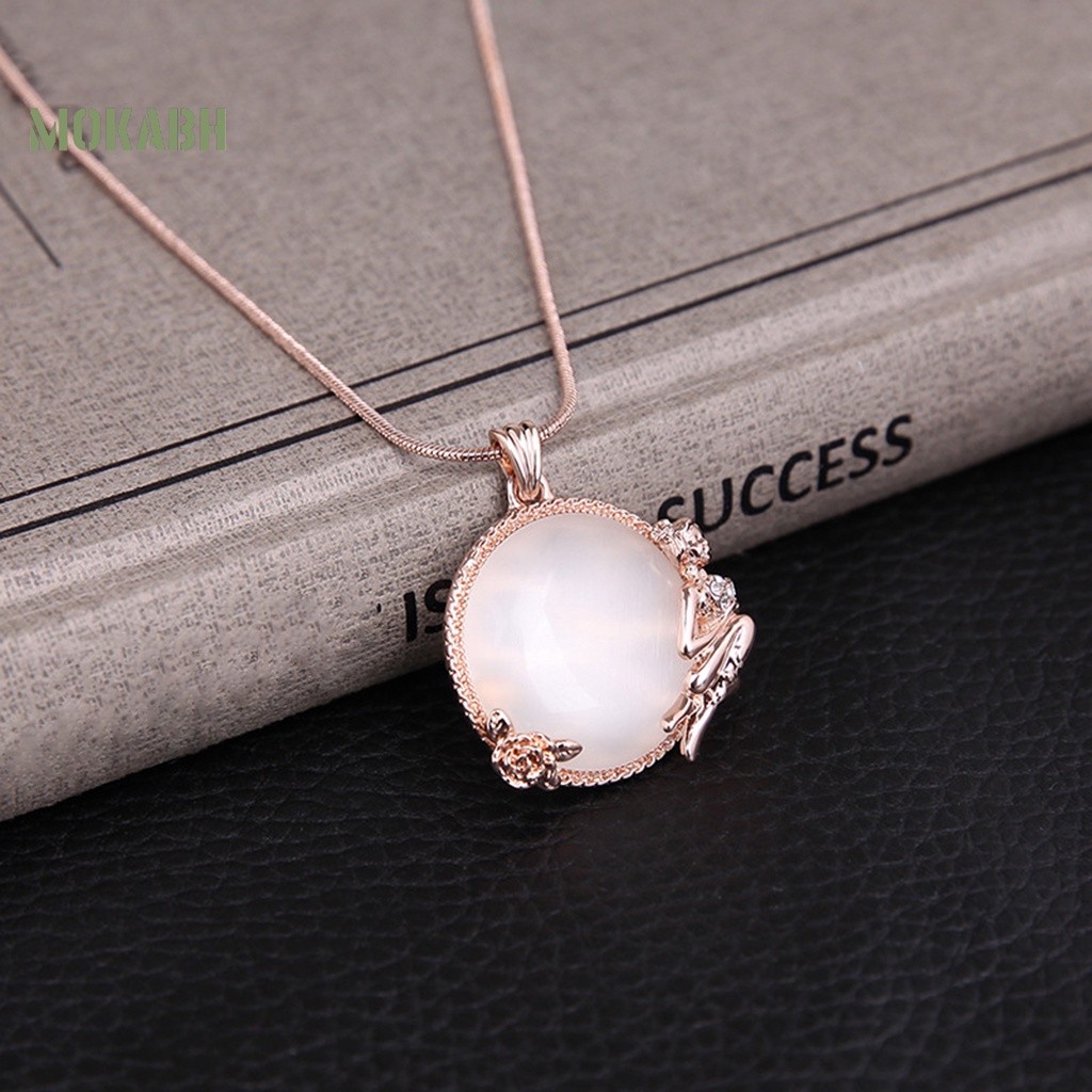 1 Set Vòng cổ Và Bông Tai Đính Đá Thời Trang Nữ Tính