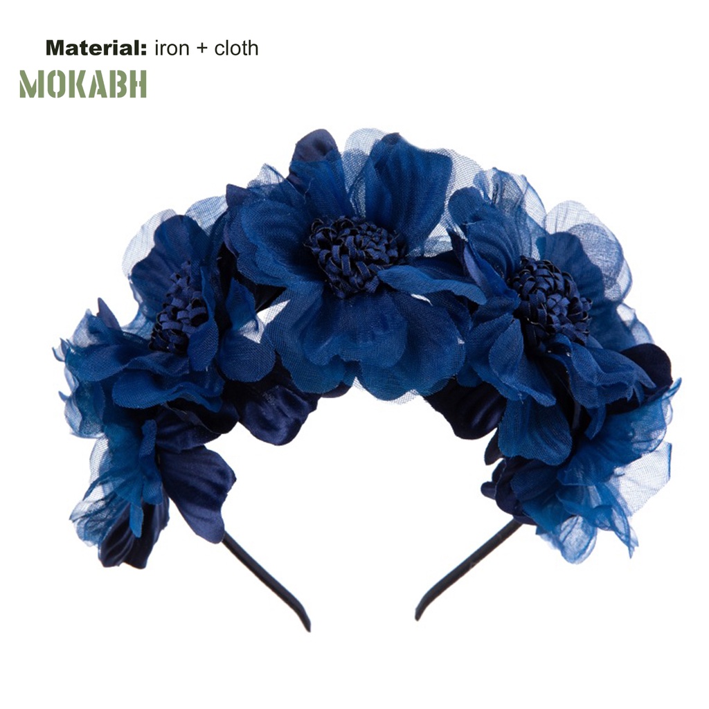 Băng Đô Hoa Co Giãn Dễ Thương Cho Bé Gái