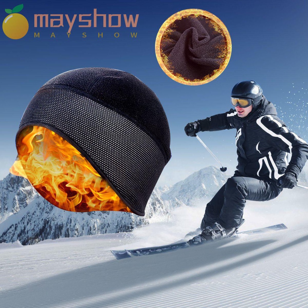 Mũ Trùm Đầu Co Giãn Bằng Vải Lông Cừu Bảo Vệ Tai Thời Trang Đi Xe Máy