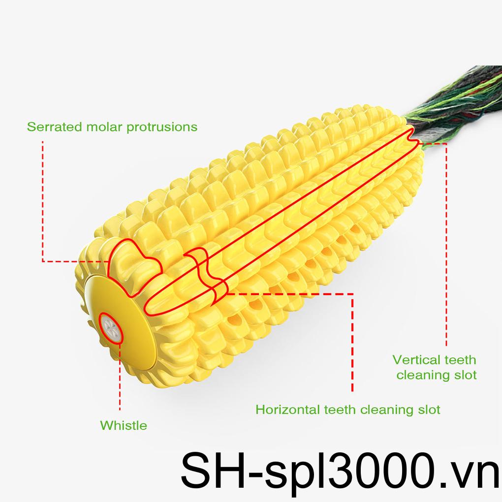 Đồ Chơi Nhai Gặm Hình Bắp Ngô Có Chuông Cho Thú Cưng