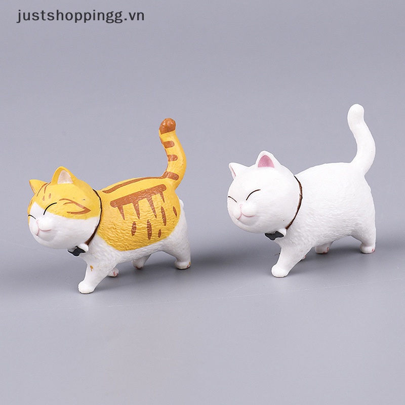 1 Mô Hình Chú Mèo Mini Bằng PVC Dễ Thương Dùng Trang Trí