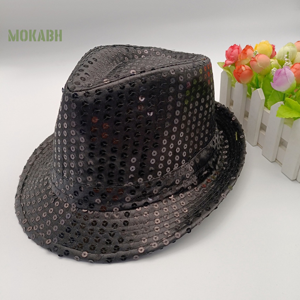 Nón Vành Ngắn Đính Kim Sa Lấp Lánh Thời Trang Cho Người Lớn Và Trẻ Em