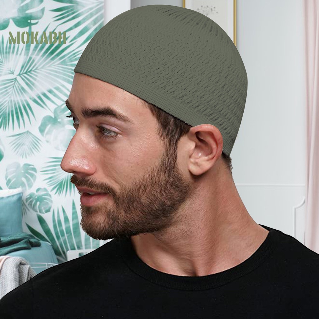 [Mok Abh] Mũ Len Tròn Họa Tiết Gợn Sóng Truyền Thống Cổ Điển Cho Nam Và Nữ