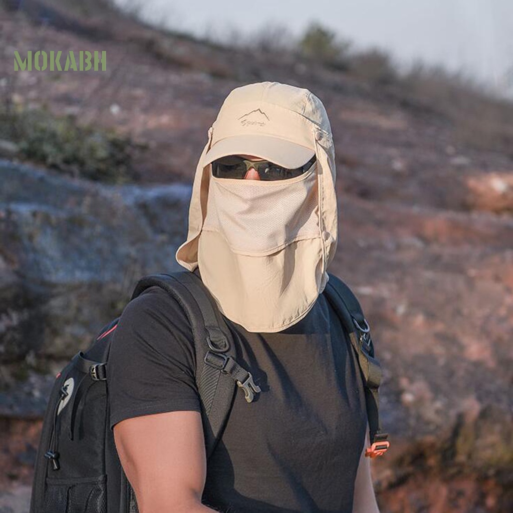 [Mok Abh] Mũ Lưỡi Trai Có Vòng Khóa Nhanh Khô Chống Gió Dùng Trong Nhà