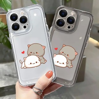 Ốp Điện Thoại TPU Mềm Trong Suốt Chống Sốc In Hình Mèo Cho IPhone 11 14 13 12 Pro Max XS X XR 7 + 8 6 6S Plus Sự Bảo Vệ