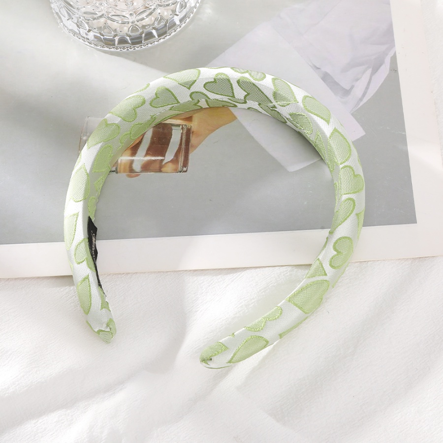 Băng Đô Cài Tóc Bản Rộng Có Đệm Xốp Hình Trái Tim Thời Trang Hàn Quốc Cho Nữ