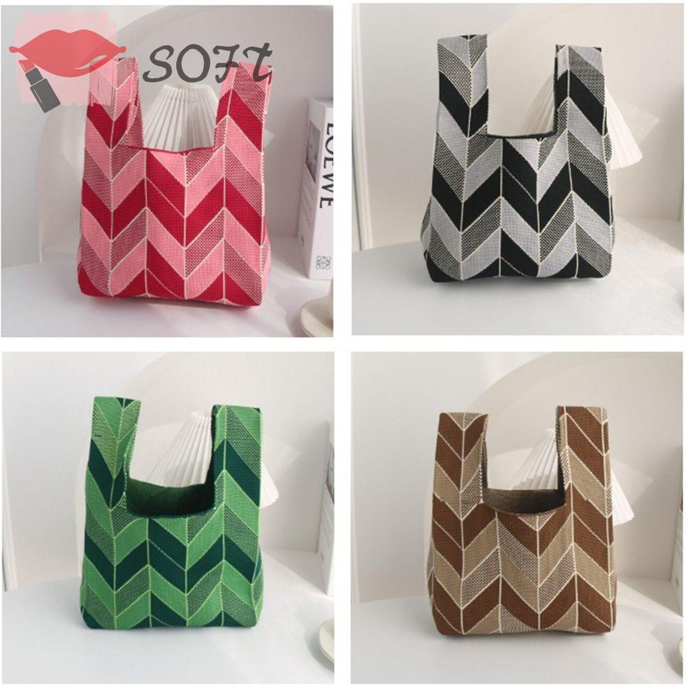 Túi Xách Đeo Vai Đan Len Thời Trang Sành Điệu Cho Nữ