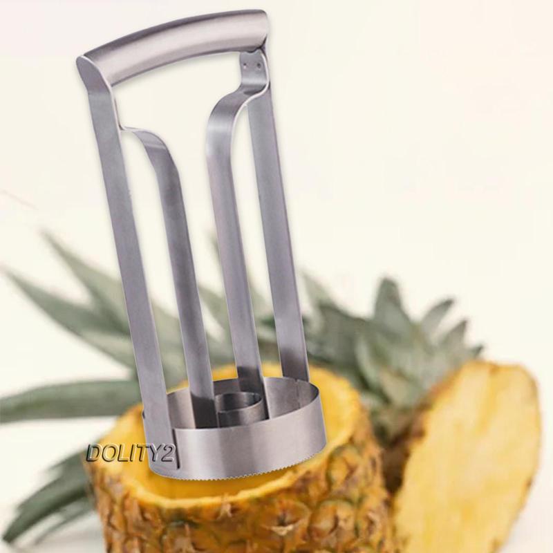 2 Dụng Cụ Cắt Dứa Bằng Thép Không Gỉ Với Tay Cầm Gọn Nhẹ