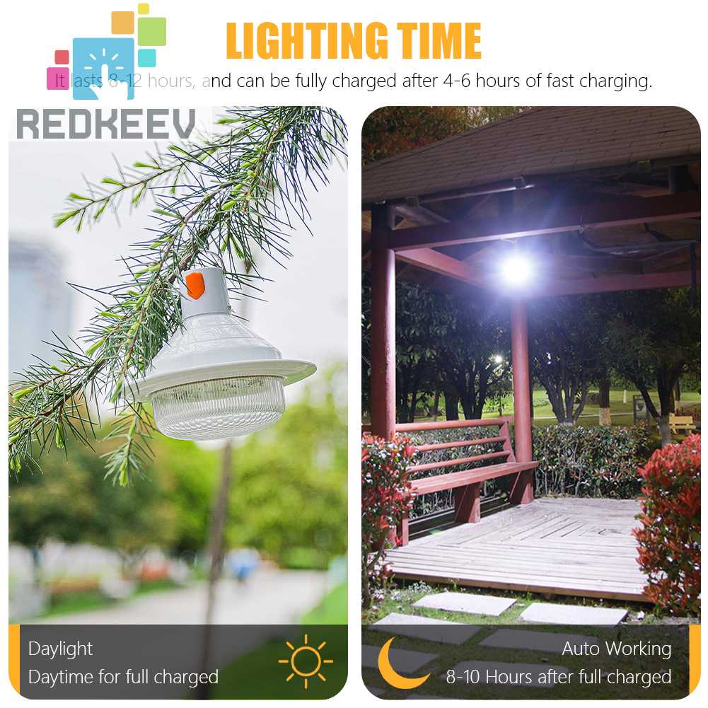 Đèn LED Cắm Trại Chạy Bằng Năng Lượng Mặt Trời Kèm Móc Treo Tiện Dụng