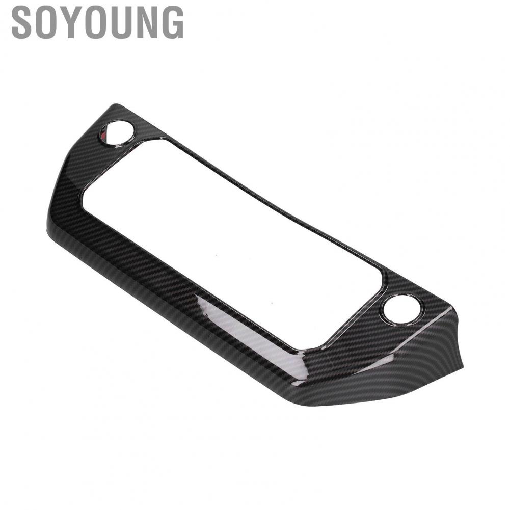 Soyoung Air Conditioning Switch Panel Trim Cover Carbon Fiber Style Replacement for Land Rover Defender 2020-2021