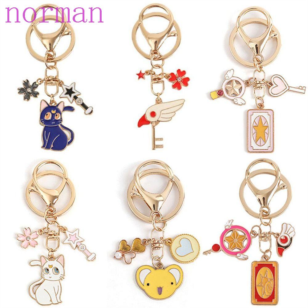 Móc Chìa Khóa Xe Hơi Hình Mèo Thủy Thủ Mặt Trăng Dễ Thương