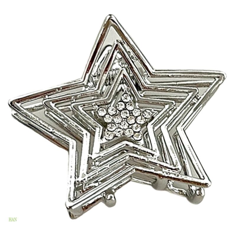 Kẹp Tóc Đính Đá Hình Ngôi Sao Xinh Xắn Cho Nữ